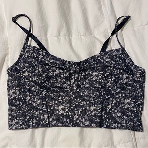 Lululemon longline bra size 6 black white pattern